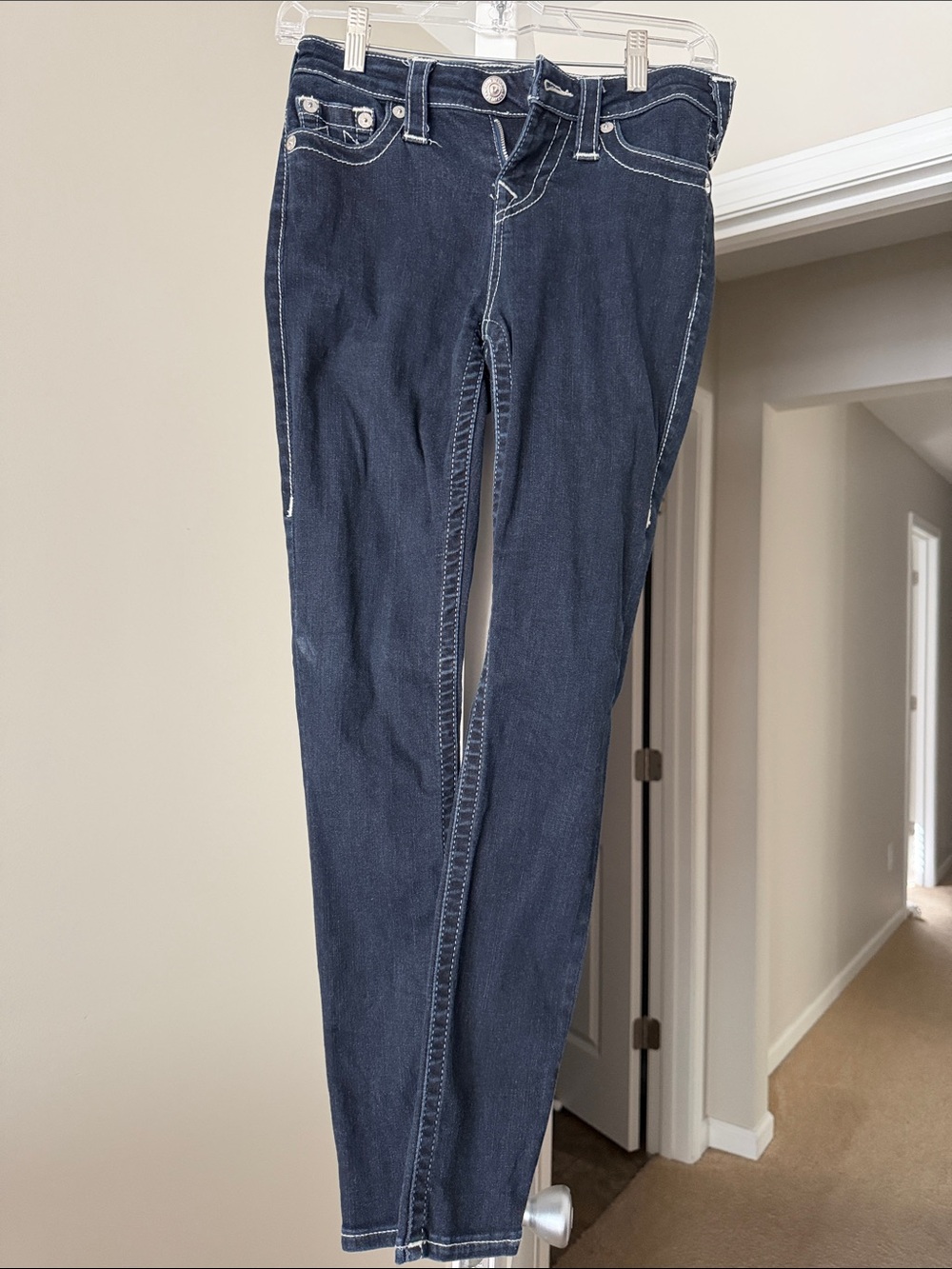 Women’s True Religion Dark Navy Blue Skinny Jeans size 26